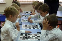 Увеличить и посмотреть фото Турнир дошкольников по русским шашкам